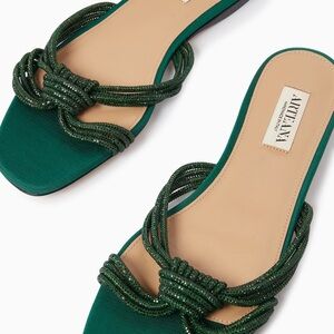 Arteana Green Slide Sandals